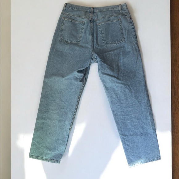 LL Bean size 16 38x30 women’s tapered straight relaxed fit 100% cotton jeans - Picture 2 of 7